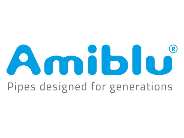 Logo du fournisseur Amiblu fabricant de solutions sécurisent le transport de l'eau vers et depuis les habitations, les industries et chacun d'entre nous.