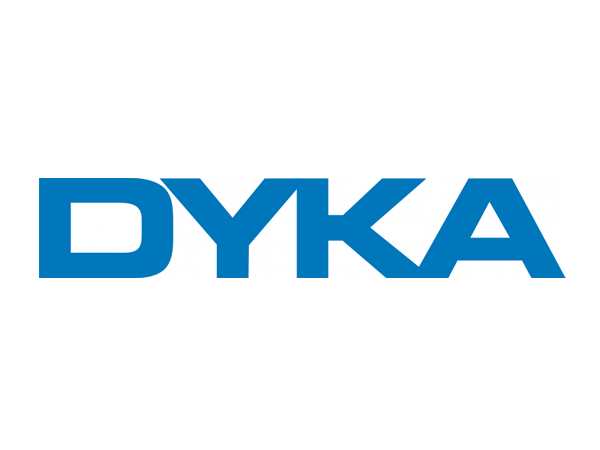 Logo du fournisseur Dyka distributeur de produits d'Assainissement, de gestion Eaux Pluviales, de gamme Bâtiment.