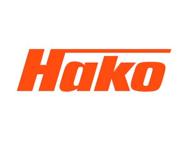 Logo du fournisseur Hako, fabricant de matériel de propreté, Hako propose des solutions de nettoyage avec ses gammes d'autolaveuses, balayeuses et d'aspirateurs.