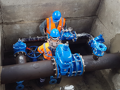 Photo d'un chantier d'adduction d'eau potable